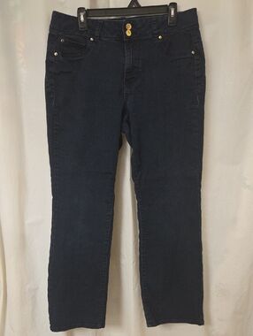 IMAN Dark Blue Straight Leg Women's Jeans